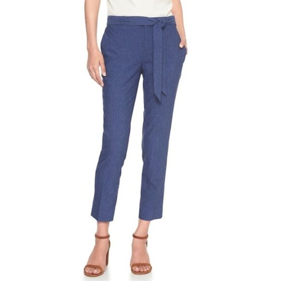 Banana Republic Linen Pin Stripe Pants, US 6 - Picture 2 of 6